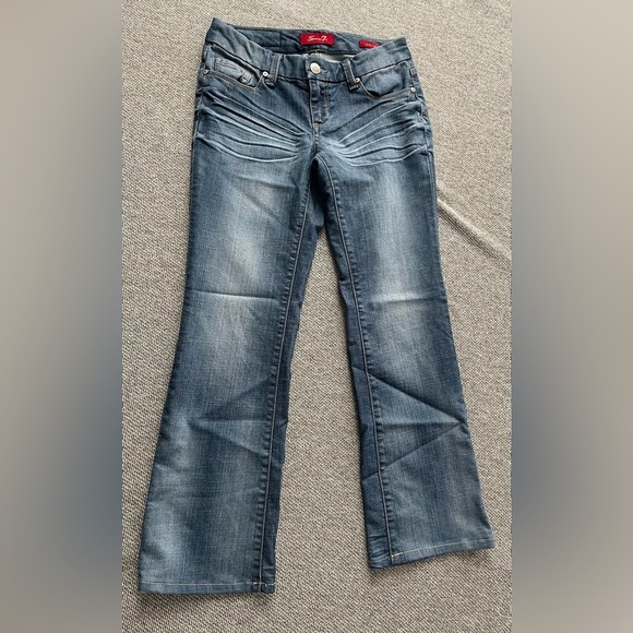 Seven7 Denim - Seven 7, Women's 4P, Boot cut, Blue Denim